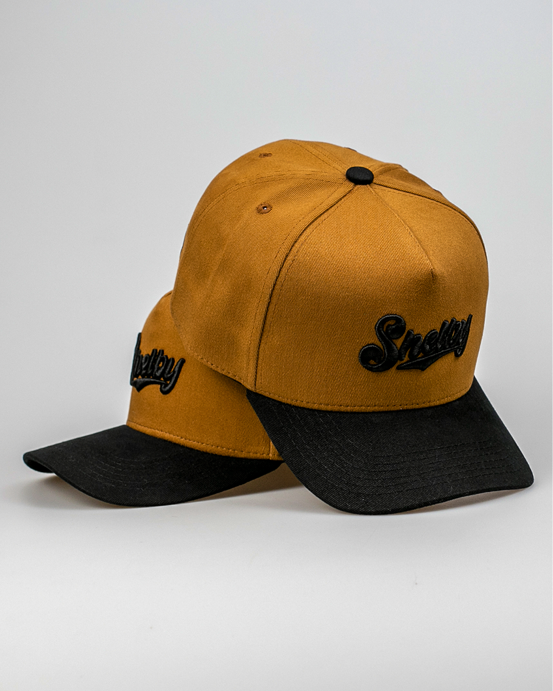 Boné Aba Curva Snapback Mr. Shelby MS-3 Caramelo e Preto