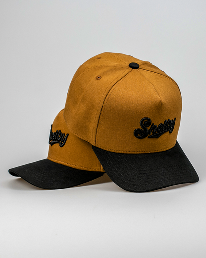 Boné Aba Curva Snapback Mr. Shelby MS-3 Caramelo e Preto