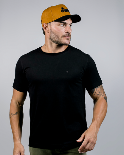 Boné Aba Curva Snapback Mr. Shelby MS-3 Caramelo e Preto